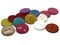 15 24mm Mixed Color Flat Round Plastic Two Hole Buttons